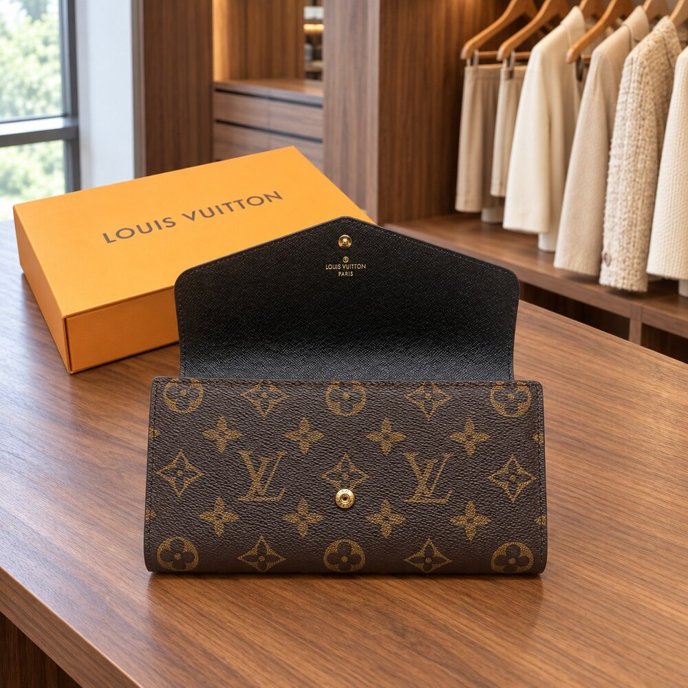 Louis Vuitton Sarah Wallet in Monogram Canvas - Picture 6 of 6